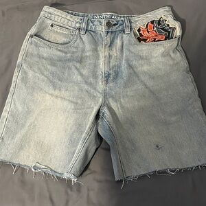 Ninth Denim Men's Light Blue Jean Shorts